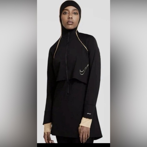 Women's Nike Swim Victory Luxe Modest Tunic Dress Swimsuit Coverup - Size M - Picture 9 of 10